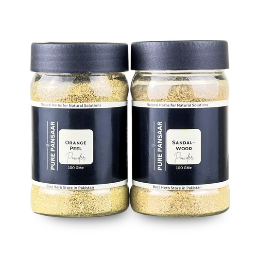 Sandalwood Powder (100g) & Orange Peel Powder (100g)